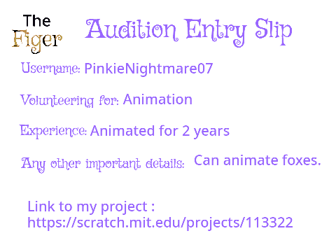 Example of entry