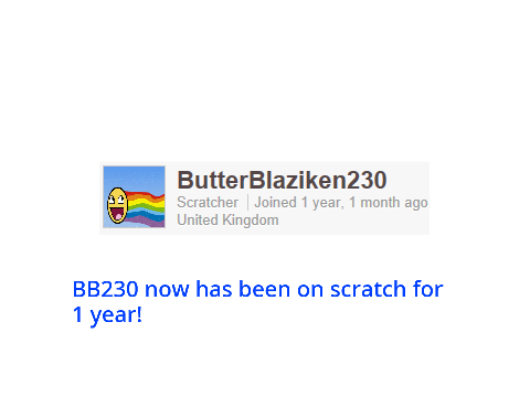 BB's 1 year on scratch