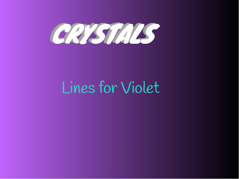 Crystals - Violet lines