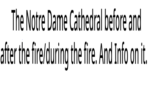 The Notre Dame Cathedral.