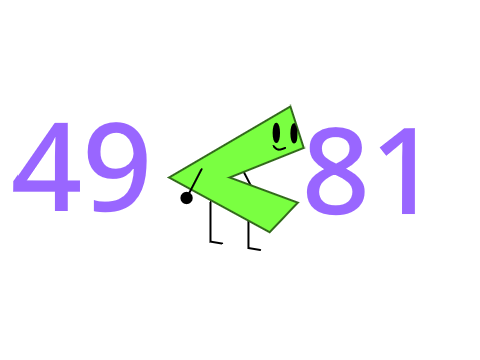 49 < 81