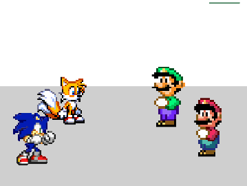 Sonic and Tails VS Mario and Luigi