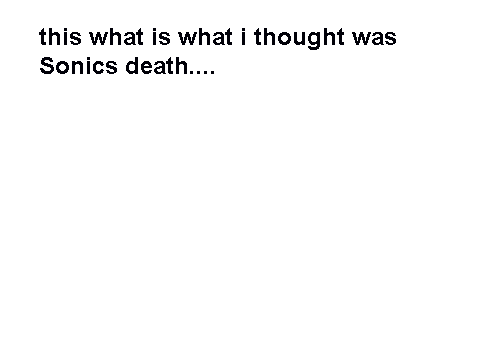 Sonic's Death