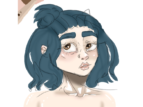 Woop woop I drew a gross girl
