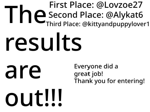 Poetry Contest Results