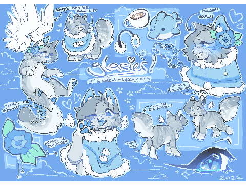 (read n+c!!) updated glacier ref lol x6