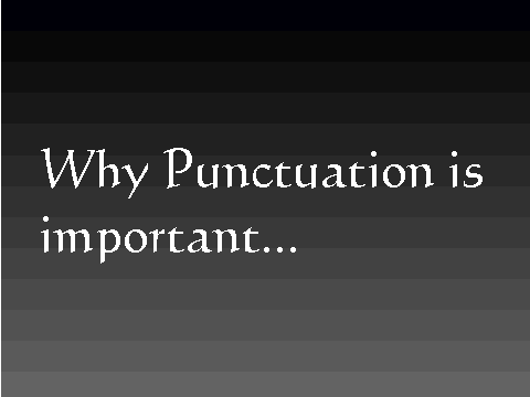 why punctuation is important