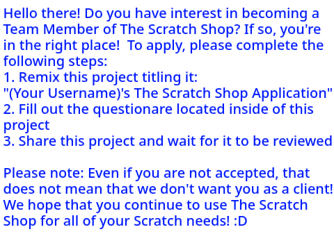 264157 The Scratch Shop Application remix