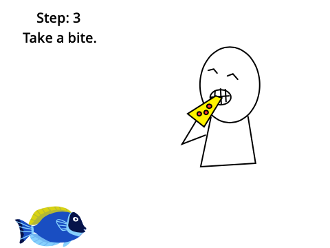 how to eat pizza