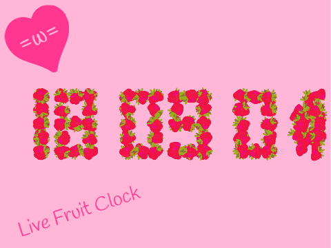 Live Fruit Clock