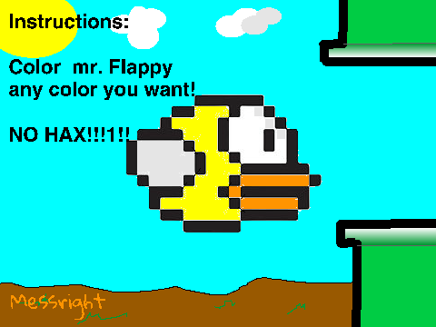 Flappy Bird Coloring Contest! *THE RAAAAGE* [OPEN]