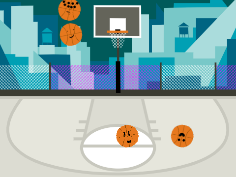 click the basket balls!