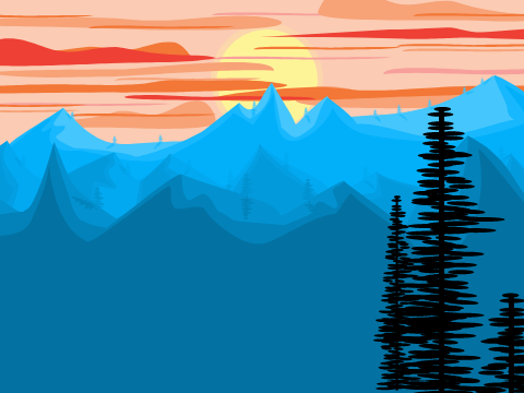 Sunset Mountains || PP3