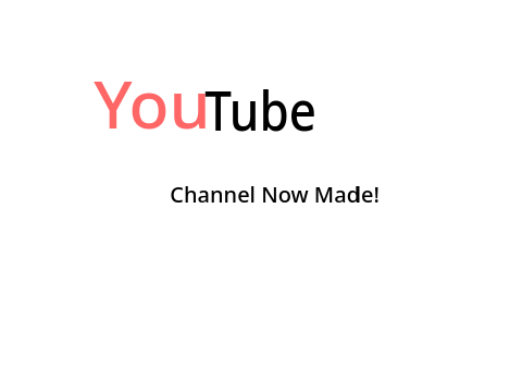 My Youtube Channel!
