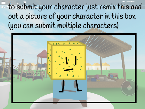 OBJECT SHOW ROBLOX CHARACTER SUBMIT  remix