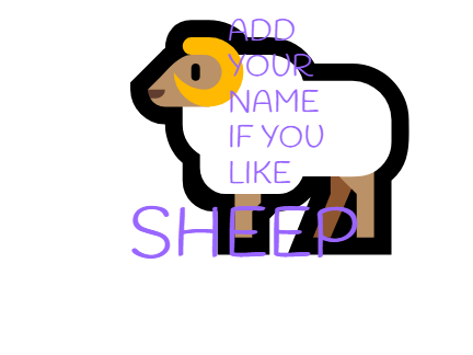 add your name if you like sheep