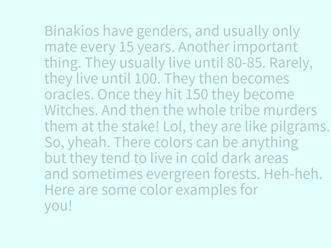 OPEN Species! ~ Binaikos