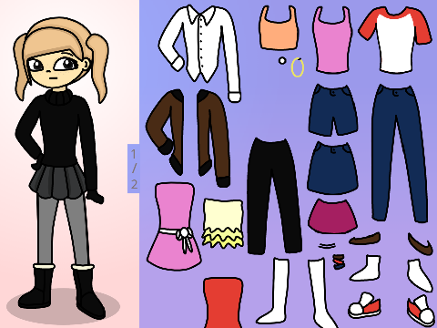 A pretty cool dress-up game