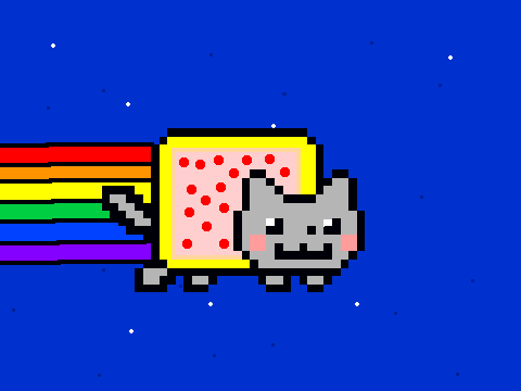 Nyan cat coloring Respuest
