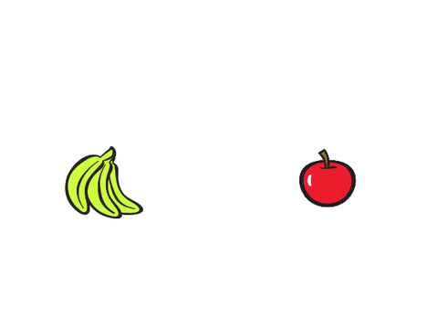 Clicker Game. Apple vs Banana