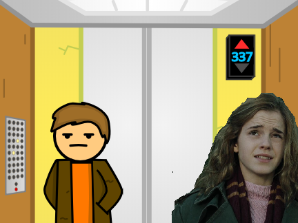 Add Yourself Waiting in the Elevator!