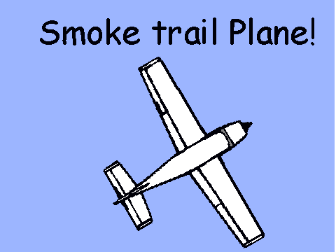 Smoke trail Plane Sim