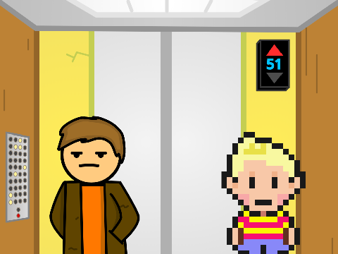 Add Yourself Waiting in the Elevator!
