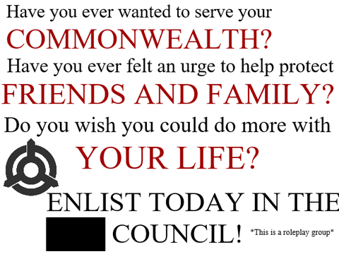 Advertisment for ███ Council