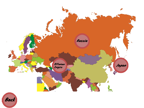 WW1 Countries Map
