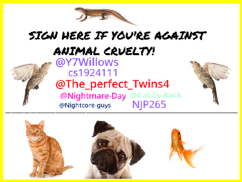 Sign If You're Against Animal Cruelty remix remix remix remix remix remix