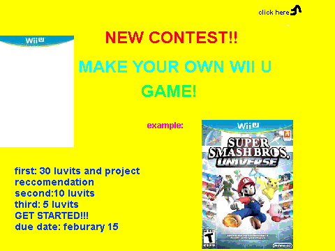 Wii u game contest