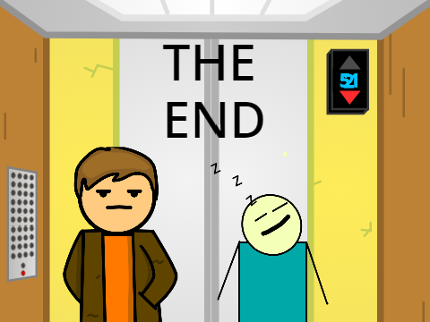 Add Yourself Waiting in the Elevator attack of the weird creature
