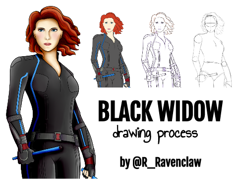Black Widow Drawing Process + Requests open!