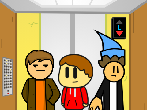 FAJTV, Jac92, And HyruleLegend In An Elevator