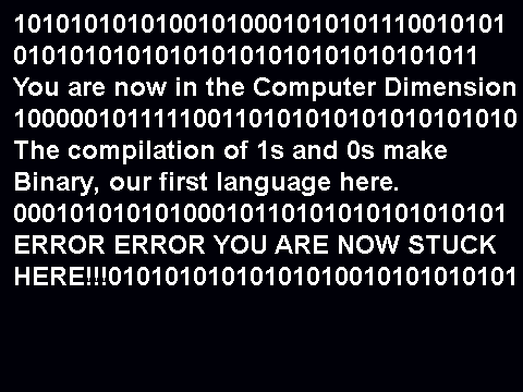 Stuck in the Computer World, explore the internet