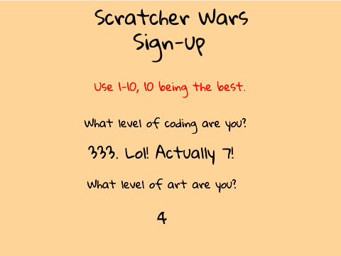 Scratcher Wars Sign-up!!!