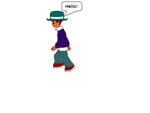 Walk and hat 1