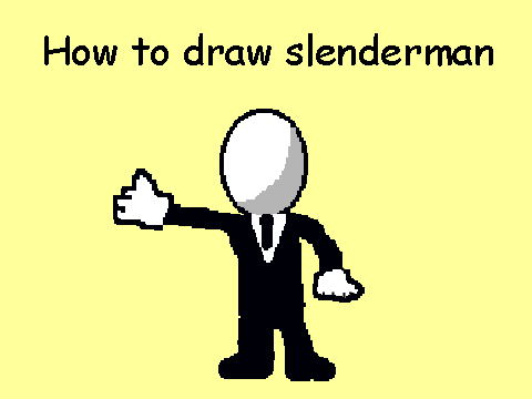 How To: Draw slenderman
