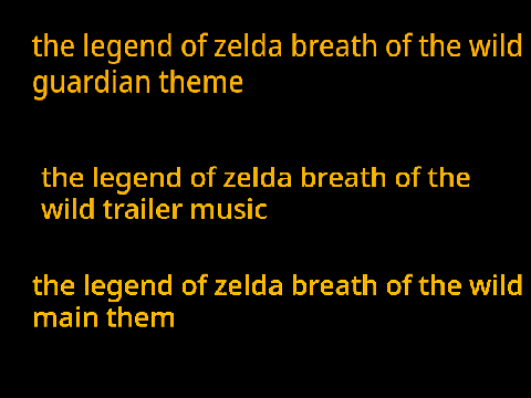 legend of zelda breath of the wild music