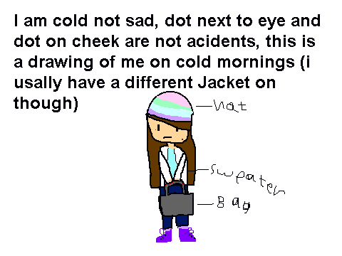 drawing ofwhat i (probably) look like on cold mornings
