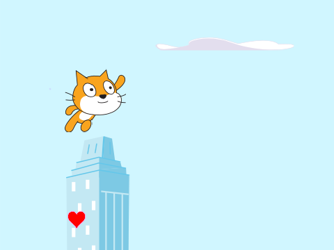 cat flying