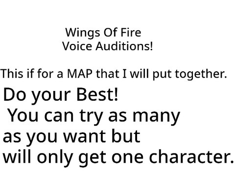 Wings of Fire voice Auditions OPEN
