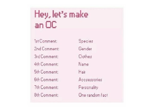 let's make an OC: