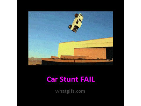 Car Jumps A Ramp And Fails Due To Crashing While I Play Unfitting Music