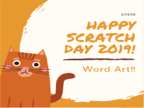 Scratch Day 2019 Word Art!