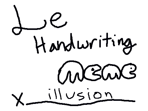Le Handwriting Meme