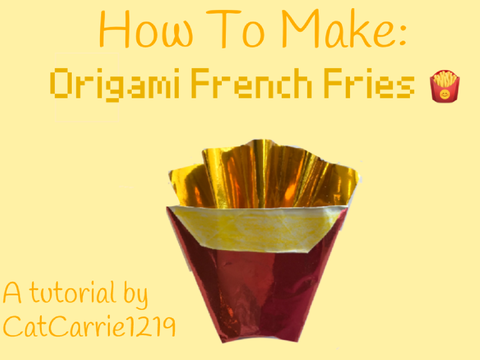 How To Make Origami French Fries 