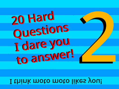 20 questions I bothered answering