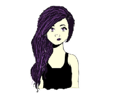 Emo-girl inspo art!