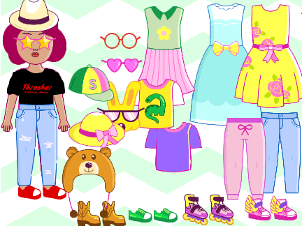 My first dress up game!